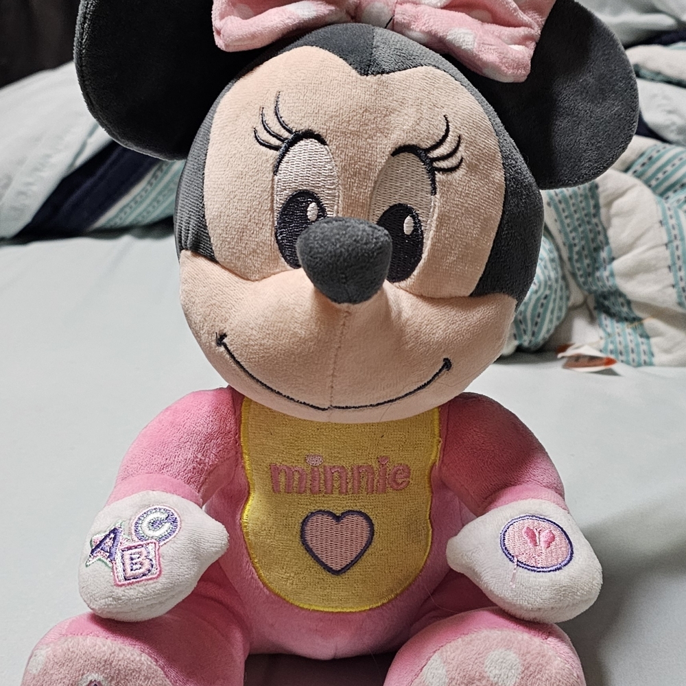 Disney Minnie Mouse Plush Toy - Pink and Black